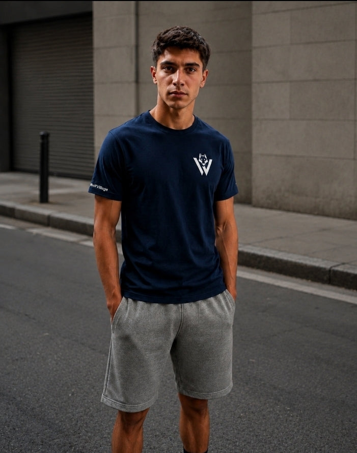 WolfVillage Essential Tee Blue
