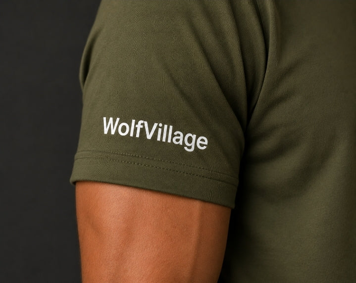 WolfVillage Essential Tee Green